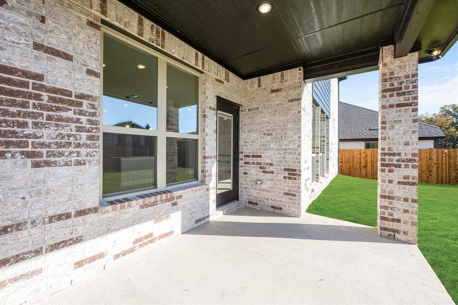 Exterior details and patio area of a home in Anderson Crossing, Trenton (Image 22). Exterior details and patio area of a home in Anderson Crossing, Trenton (Image 22).