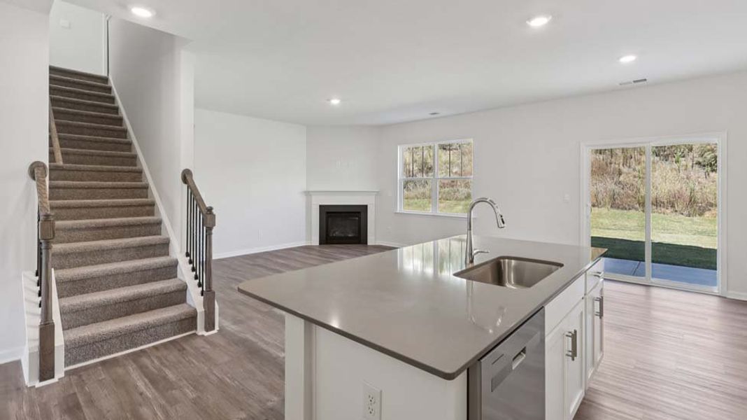 Furnished interior view inside a new home in Rydele Heights, Asheville (Image 9).