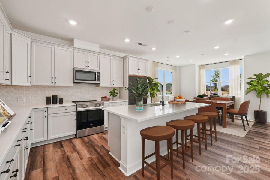 Virtually Staged Kitchen