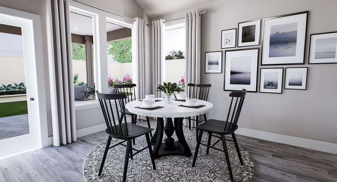 Representative furnished interior of a home built from the Ethan by Tri Pointe Homes in Painted Tree, McKinney (Image 10).