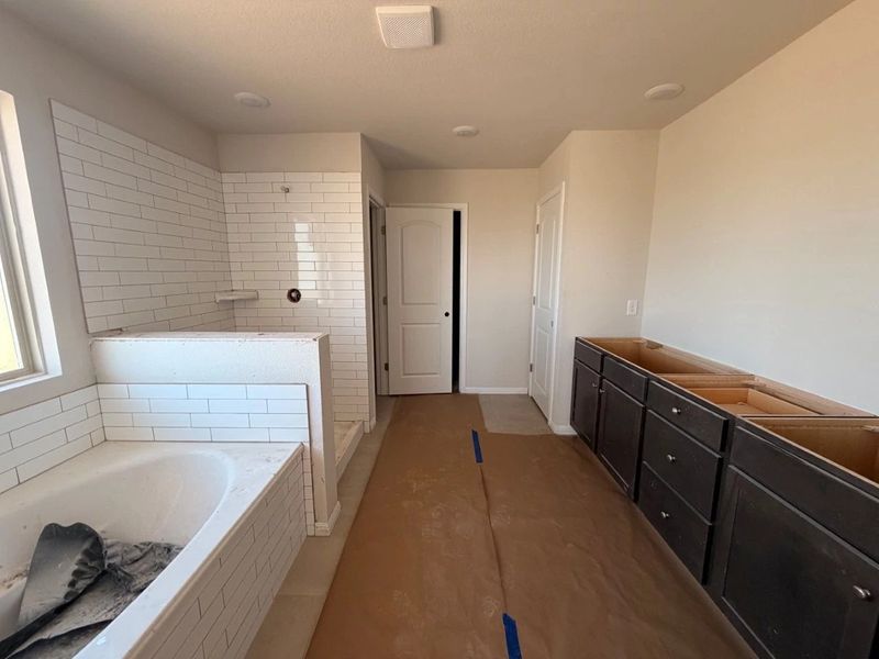 In-progress construction of a new home in The Colony, Bastrop, TX (Image 17).