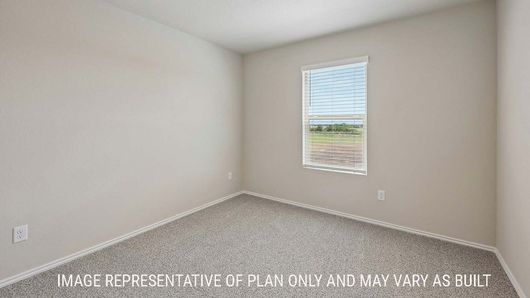 Representative unfurnished interior of a home built from the Gardenia by D.R. Horton in Pepper Creek Crossing, Temple (Image 22).