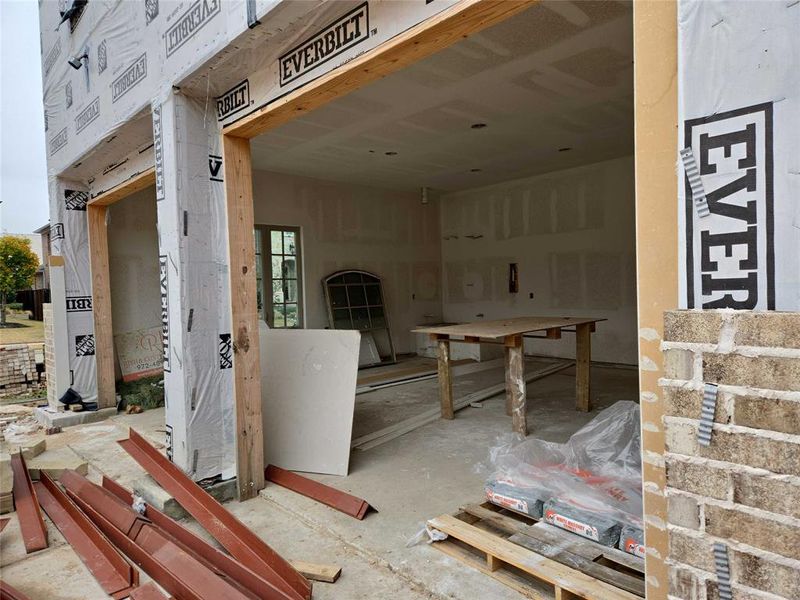 In-progress construction of a new home in , Frisco, TX (Image 30).
