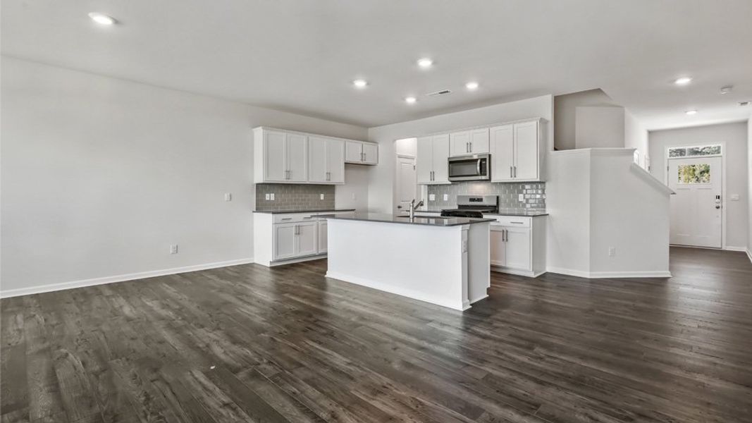 Furnished interior view inside a new home in Chapel Townes, Raleigh (Image 12). Furnished interior view inside a new home in Chapel Townes, Raleigh (Image 12).