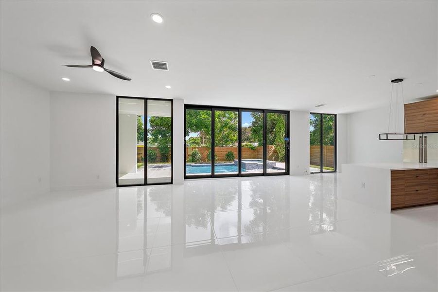 LIVING ROOM/dining/kitchen great room area