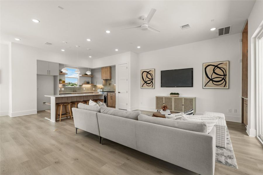 Furnished interior view inside a new home in , Houston (Image 18).