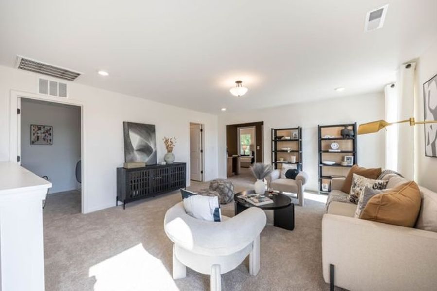 Representative furnished interior of a home built from the Abigale by True Homes in Morgan Hills, Albemarle (Image 14).
