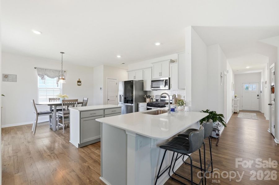 The heart of the home begins here with a spacious island and open-concept design. The heart of the home begins here with a spacious island and open-concept design.