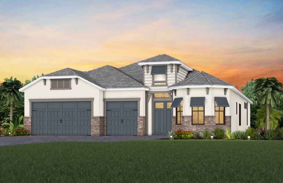 Exterior CO3 with stone Exterior CO3 with stone