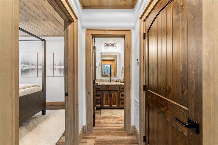 Furnished interior view inside a new home in , Cherry Log (Image 14).