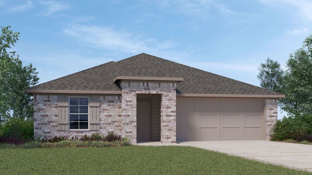 Representative exterior photo of a completed home built from the Seabrook by D.R. Horton in London Towne, Corpus Christi, TX (Image 1). Representative exterior photo of a completed home built from the Seabrook by D.R. Horton in London Towne, Corpus Christi, TX (Image 1).