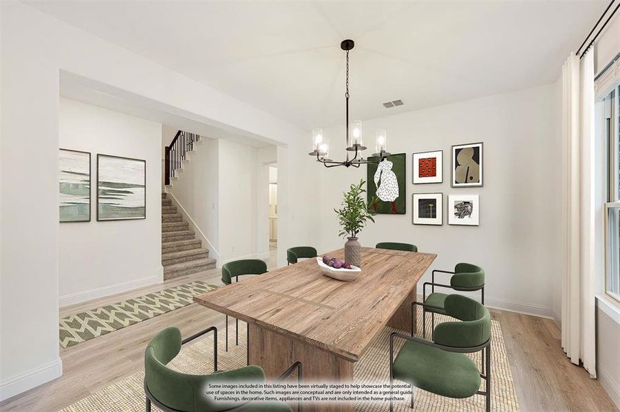 Furnished interior view inside a new home in West Crossing, Anna (Image 8). Furnished interior view inside a new home in West Crossing, Anna (Image 8).