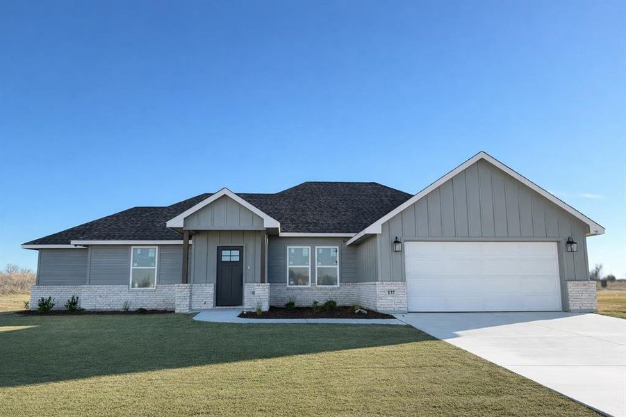 Front exterior of a new home in , Lipan, TX, highlighting curb appeal (Image 1). Front exterior of a new home in , Lipan, TX, highlighting curb appeal (Image 1).