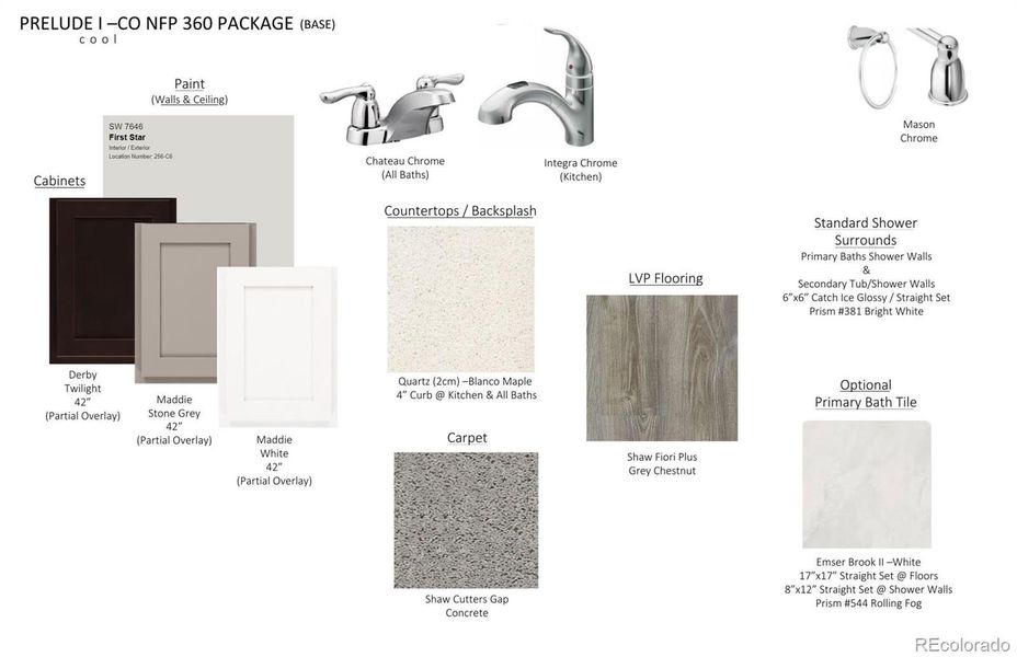 Sample of building materials used in homes in Paired Homes at Alder Creek, Parker (Image 33). Sample of building materials used in homes in Paired Homes at Alder Creek, Parker (Image 33).