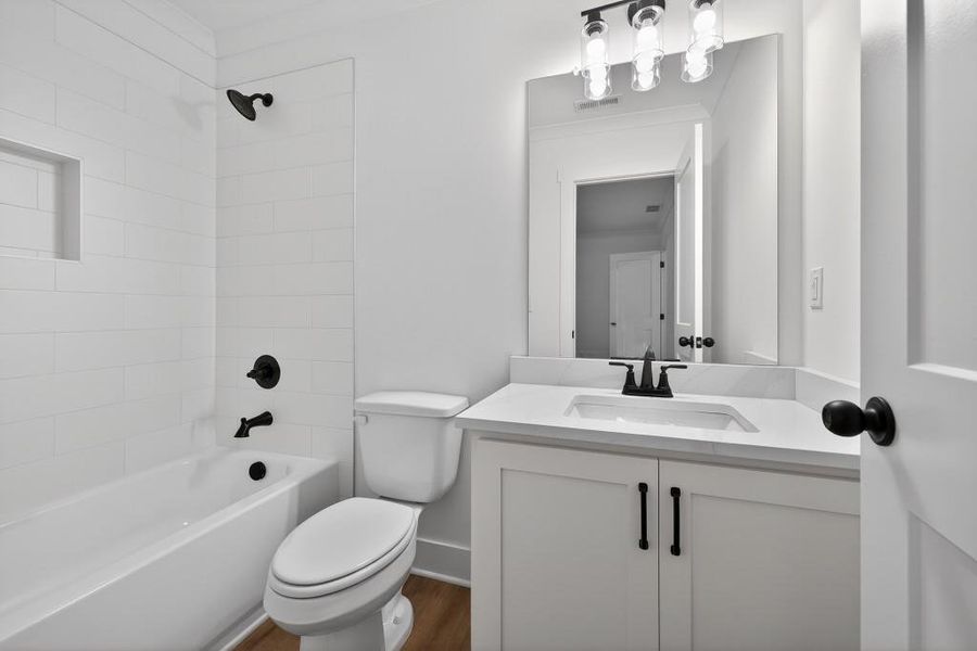 Furnished interior view inside a new home in , Statham (Image 10).