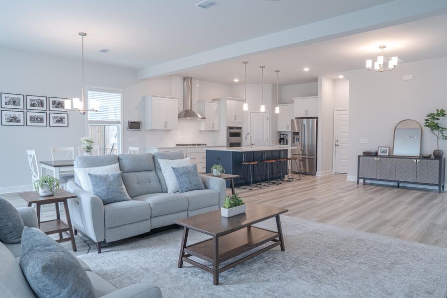 Furnished interior view inside a new home in Park's Edge at Carolina Bay, Charleston (Image 19). Furnished interior view inside a new home in Park's Edge at Carolina Bay, Charleston (Image 19).