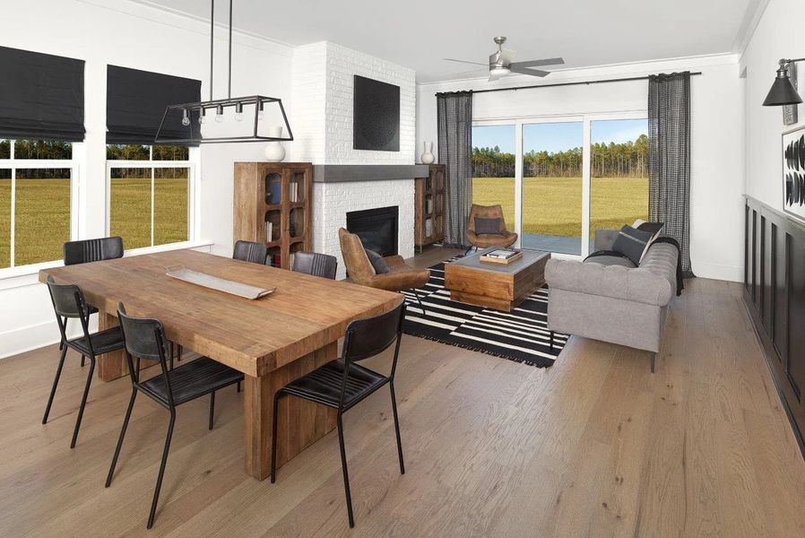 Representative furnished interior of a home built from the Witherbee by Ashton Woods in Midtown at Nexton, Summerville (Image 6).