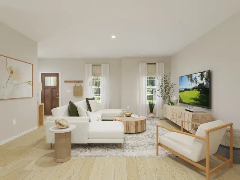 Furnished interior view inside a new home in Oak Ridge Park, Corinth (Image 4).