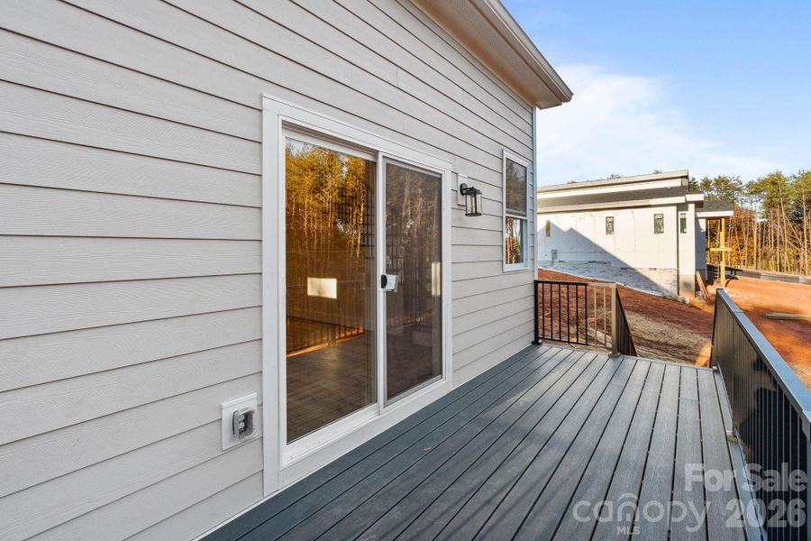 Exterior details and patio area of a home in , Hickory (Image 3).