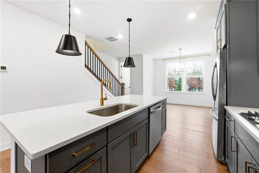 Furnished interior view inside a new home in , Atlanta (Image 14).