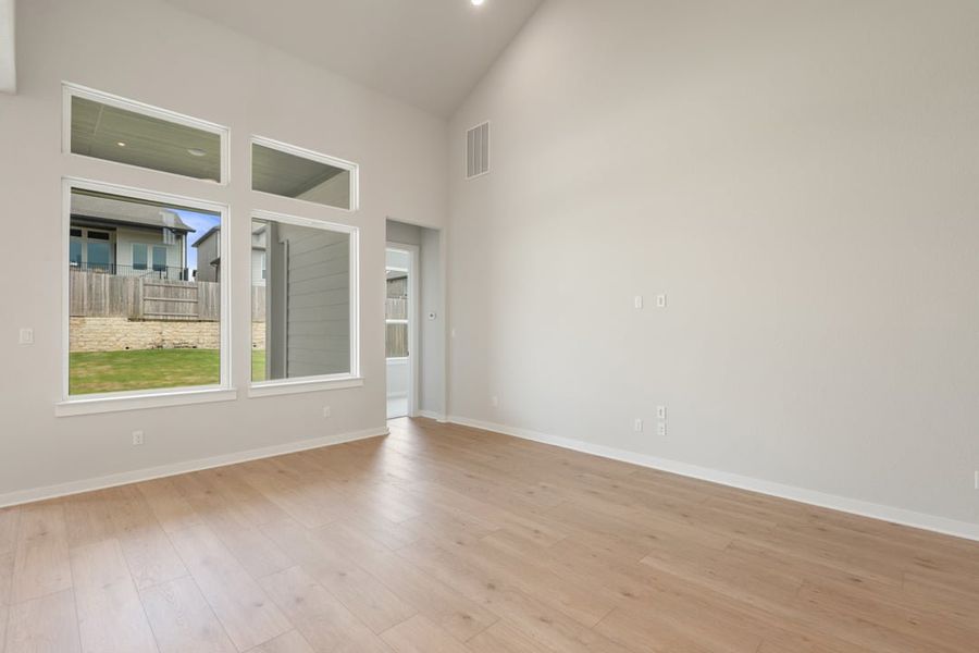 Spacious, unfurnished interior of a new home in Park Collection at Lariat, Liberty Hill (Image 21). Spacious, unfurnished interior of a new home in Park Collection at Lariat, Liberty Hill (Image 21).