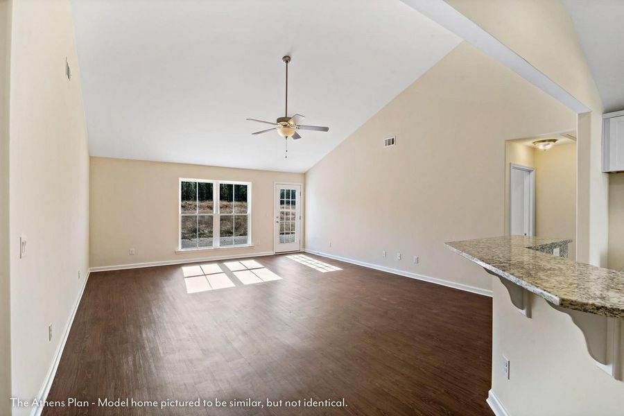 Spacious, unfurnished interior of a new home in NorthShore on the St. Marys River, Kingsland (Image 11). Spacious, unfurnished interior of a new home in NorthShore on the St. Marys River, Kingsland (Image 11).
