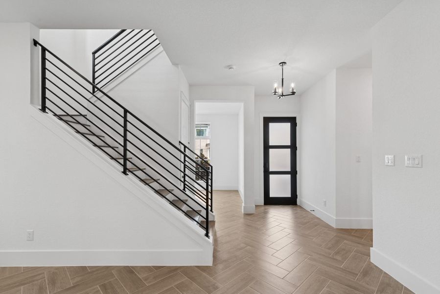 Spacious, unfurnished interior of a new home in Easthaven at Bridgeland Central - Vision Collection, Cypress (Image 20).