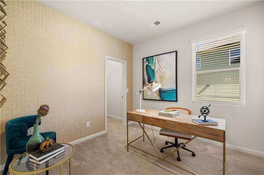 Furnished interior view inside a new home in Hillbrooke Preserve, Conyers (Image 6).
