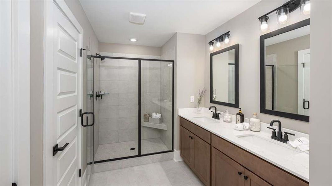 Furnished interior view inside a new home in Overlook at Peachtree Corners, Peachtree Corners (Image 26).