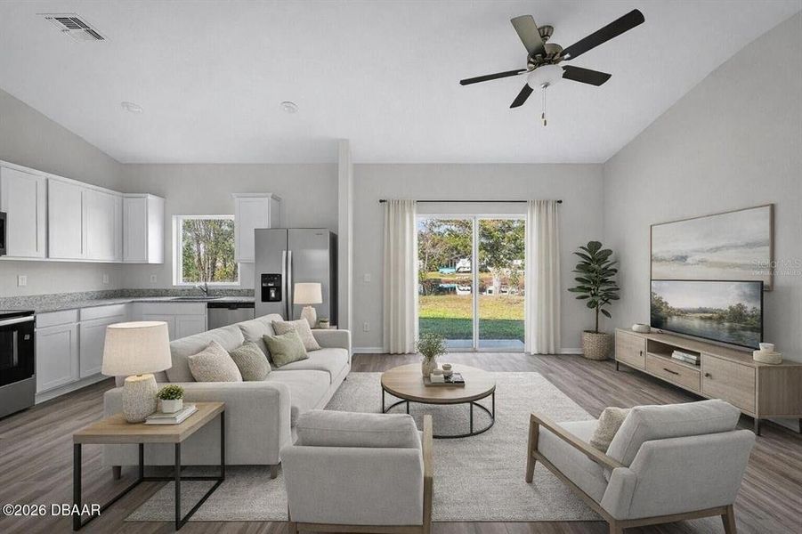 Furnished interior view inside a new home in , Deltona (Image 12).