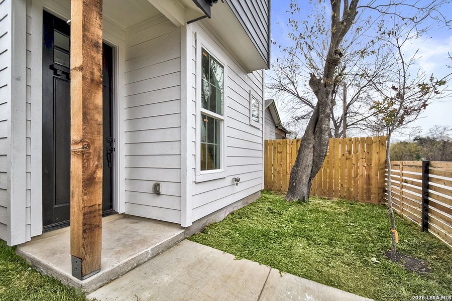 Exterior details and patio area of a home in , San Antonio (Image 24).
