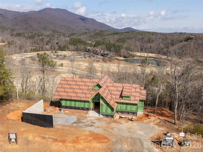 In-progress construction of a new home in , Mill Spring, NC (Image 6).