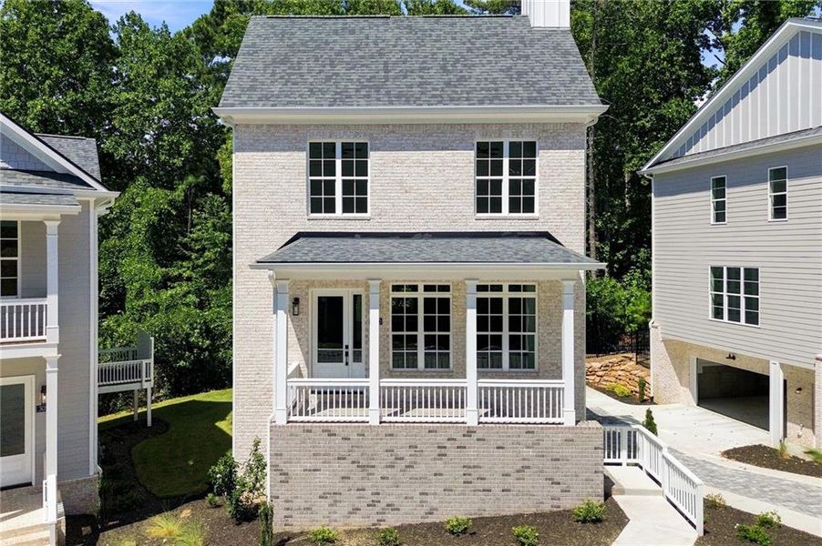 Exterior details and patio area of a home in Parkside Roswell, Roswell (Image 3).