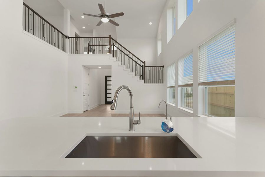 Close-up of interior finishes inside a home in Highland Village, Georgetown (Image 9).