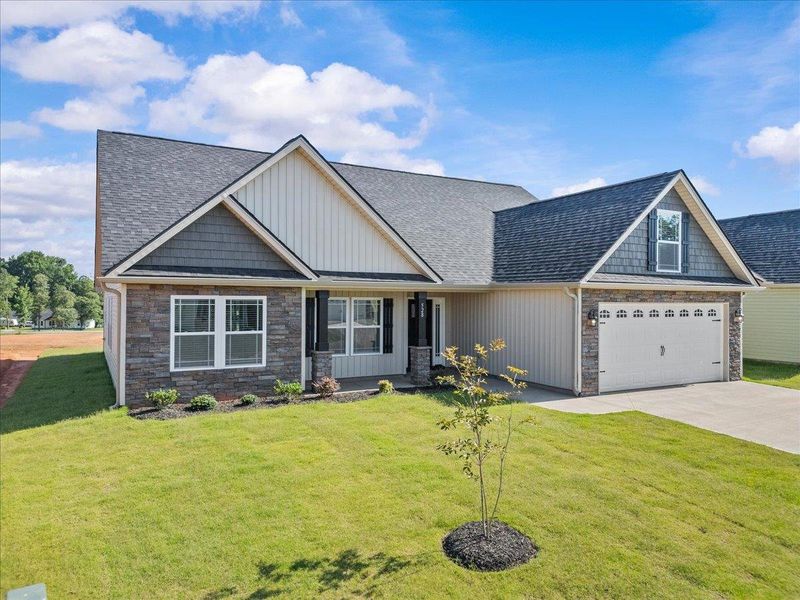 Front exterior of a new home in Mills Gin, Campobello, SC, highlighting curb appeal (Image 16).