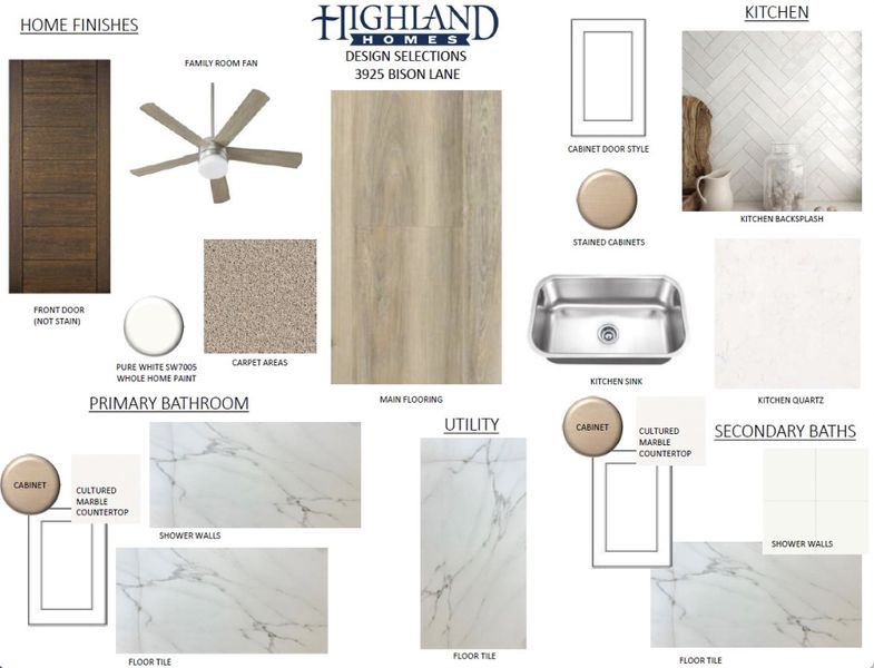 Sample of building materials used in homes in Heartland, Crandall (Image 20).