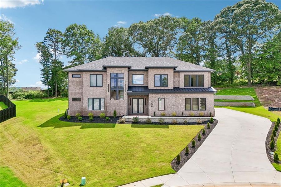 Front exterior of a new home in , Auburn, GA, highlighting curb appeal (Image 38). Front exterior of a new home in , Auburn, GA, highlighting curb appeal (Image 38).