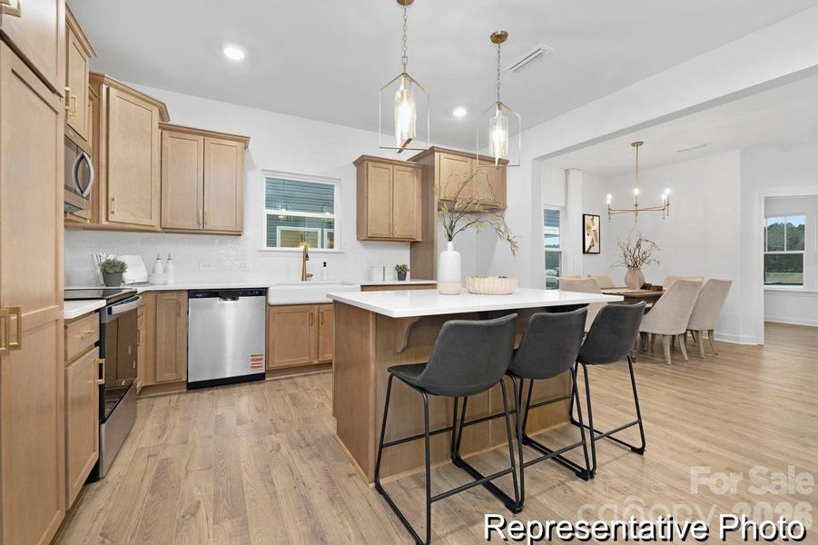 Furnished interior view inside a new home in Whispering Hills, Locust (Image 4).