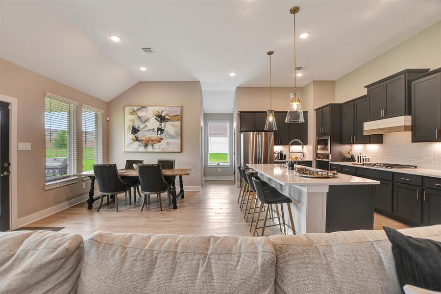 Furnished interior view inside a new home in Lone Star Landing, Montgomery (Image 12).