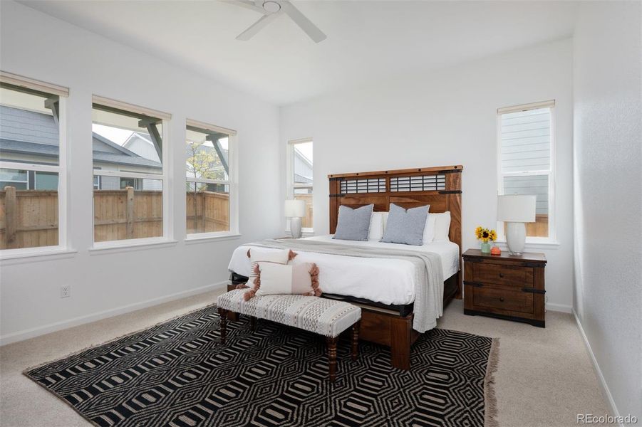 Furnished interior view inside a new home in Trailstone Destination Collection, Arvada (Image 7).