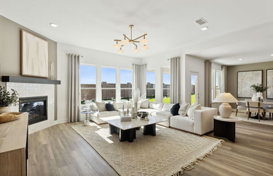 Open-concept throughout main living areas