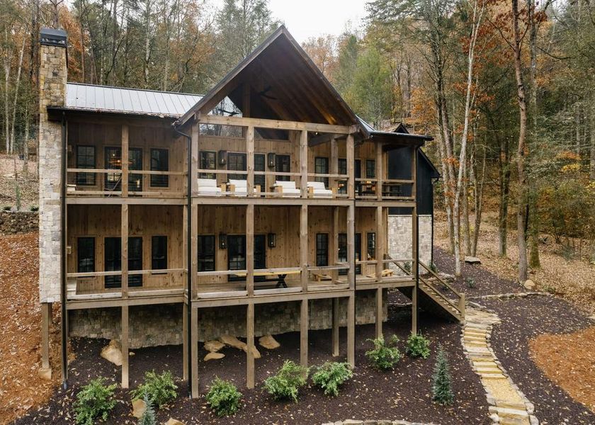 In-progress construction of a new home in , Blue Ridge, GA (Image 30).