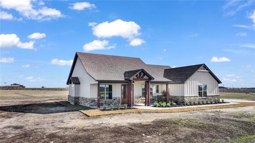 Front exterior of a new home in , Cresson, TX, highlighting curb appeal (Image 28).