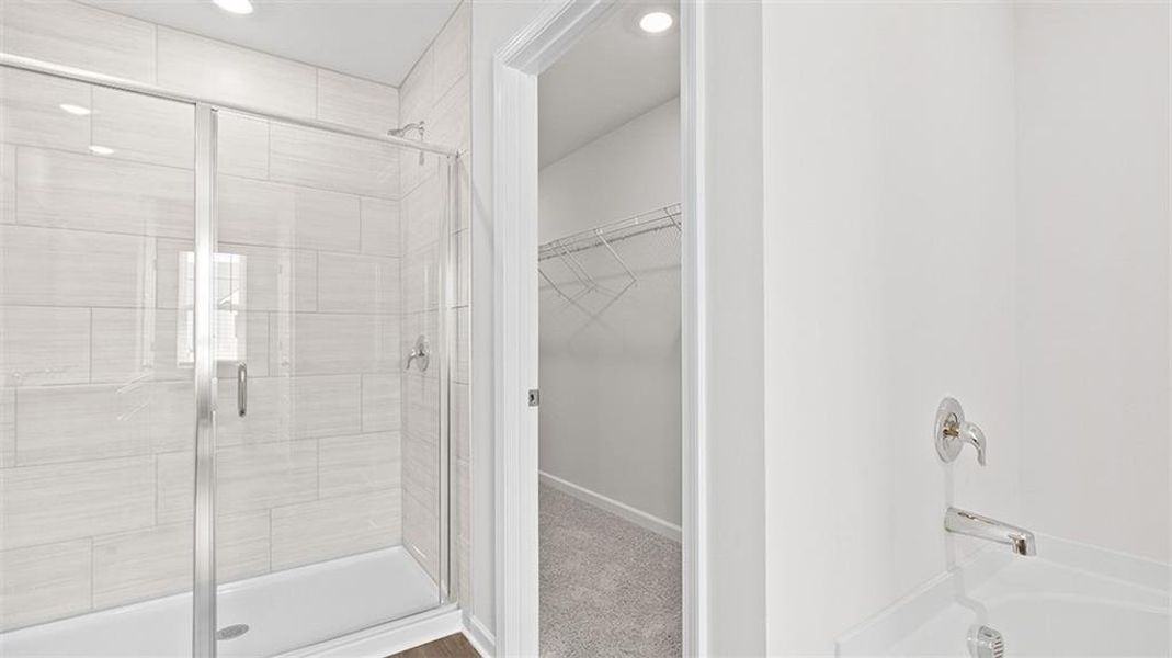 Spacious, unfurnished interior of a new home in Echo Glen, Stockbridge (Image 18). Spacious, unfurnished interior of a new home in Echo Glen, Stockbridge (Image 18).