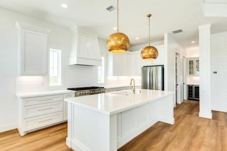 Furnished interior view inside a new home in , Galveston (Image 10).