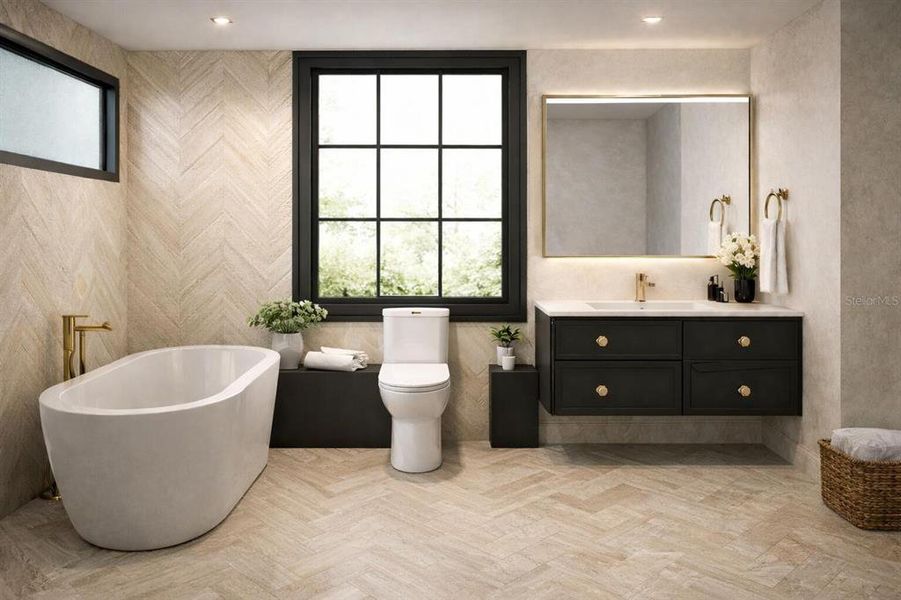 Furnished interior view inside a new home in , Georgetown (Image 6).