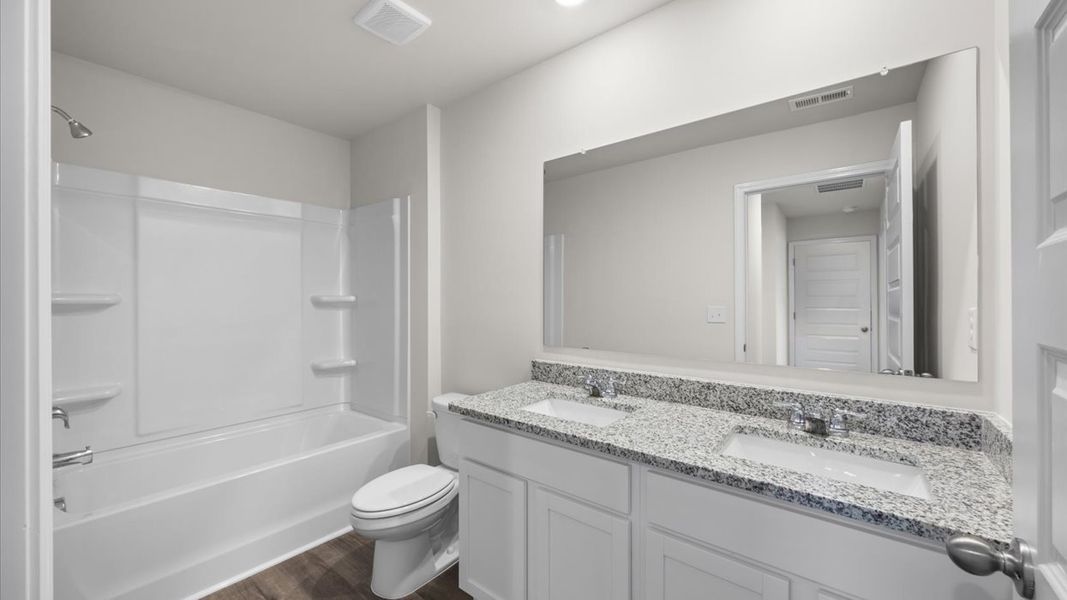 Furnished interior view inside a new home in Laurel Park Townhomes, Hephzibah (Image 9). Furnished interior view inside a new home in Laurel Park Townhomes, Hephzibah (Image 9).