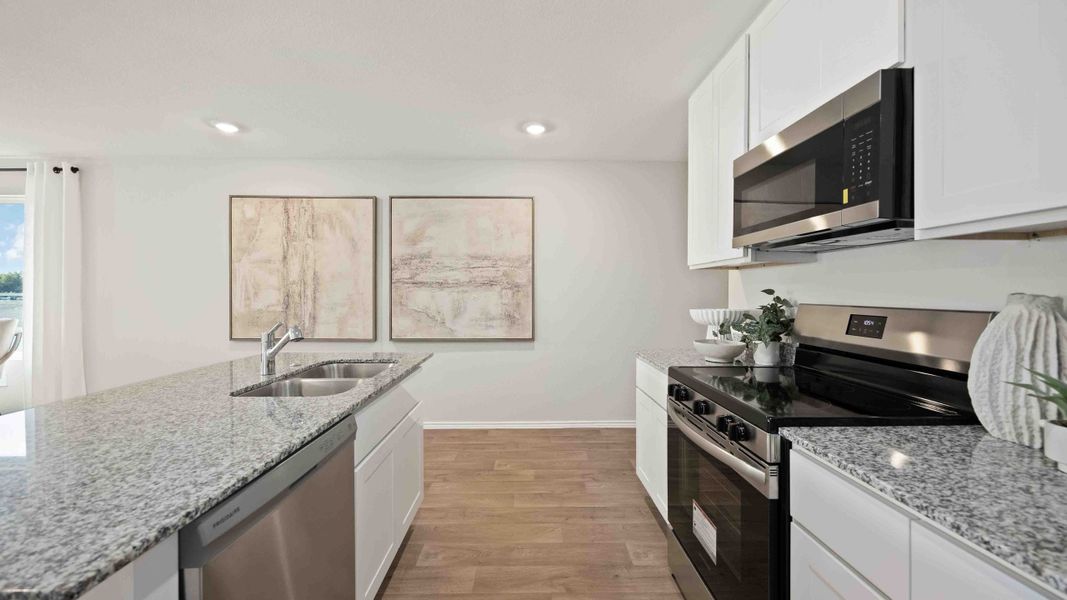 Furnished interior view inside a new home in Garver Heights, Houston (Image 7).