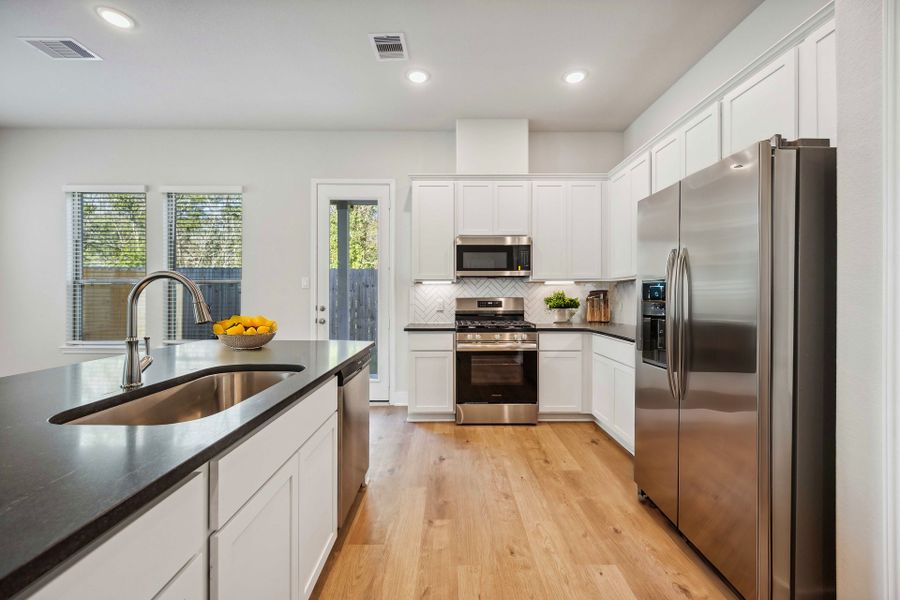 Virtually staged representation of the floor plan. Actual home features, colors, and details may vary.