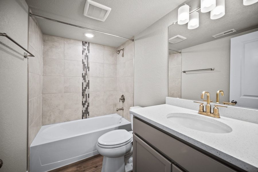 Furnished interior view inside a new home in The Glen-12, Colorado Springs (Image 10). Furnished interior view inside a new home in The Glen-12, Colorado Springs (Image 10).